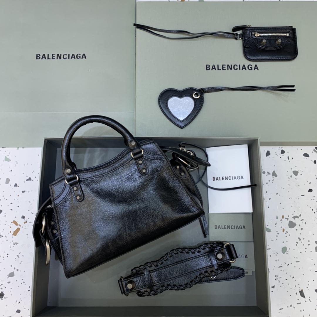 Balenciaga Neo Cagole XS Handbag Shoulder Bag Black